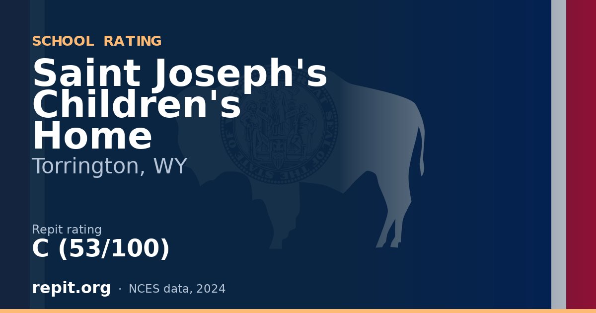 Saint Joseph's Children's Home, Torrington, WY — Repit school rating C (53/100)