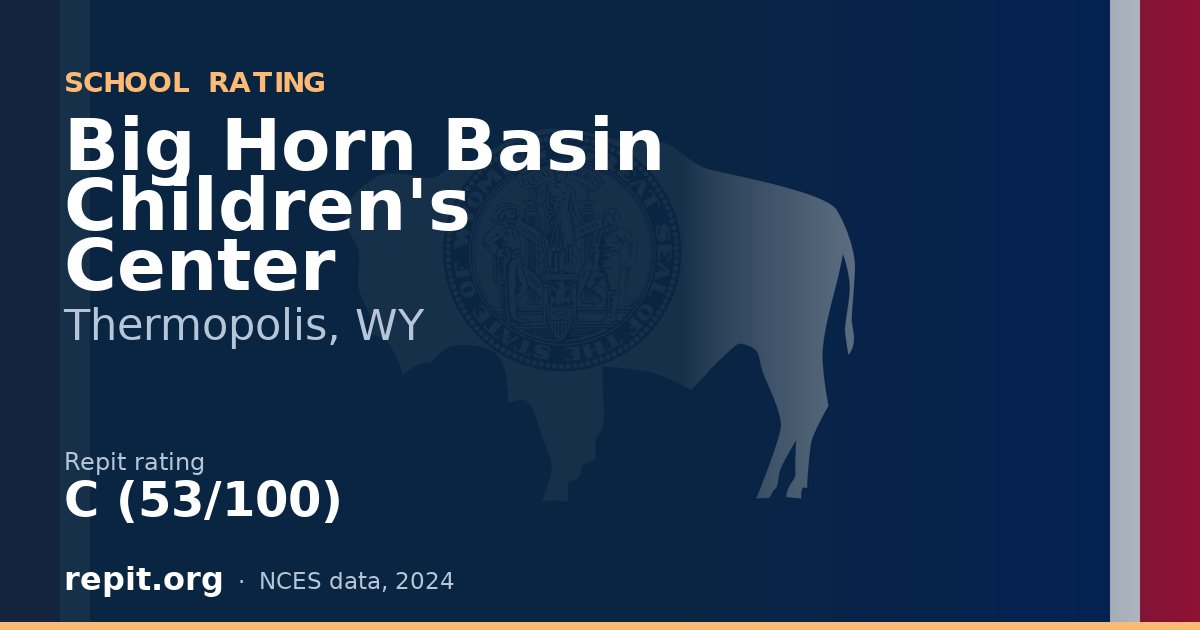 Big Horn Basin Children's Center, Thermopolis, WY — Repit school rating C (53/100)