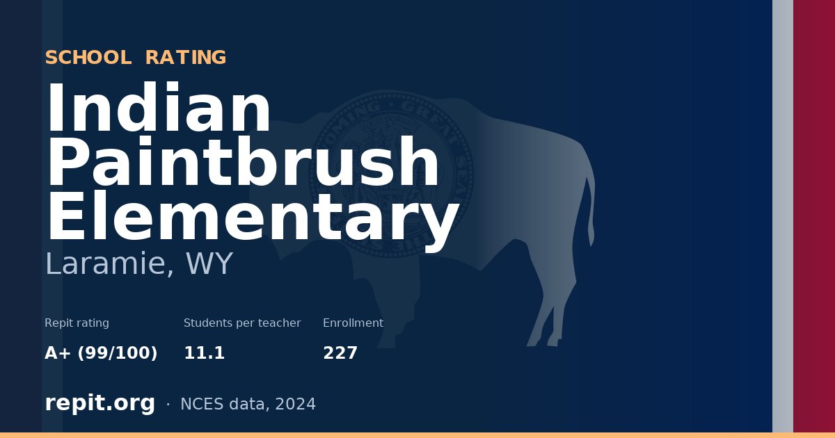 Indian Paintbrush  Elementary, Laramie, WY — Repit school rating A+ (99/100)