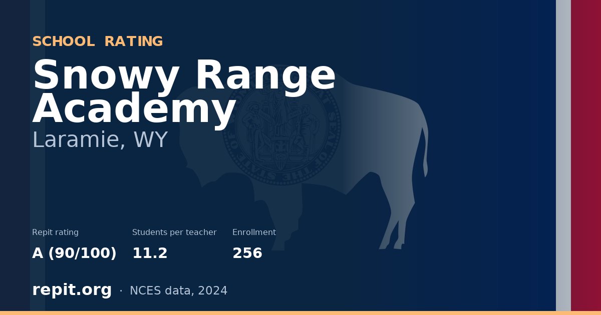 Snowy Range Academy, Laramie, WY — Repit school rating A (90/100)