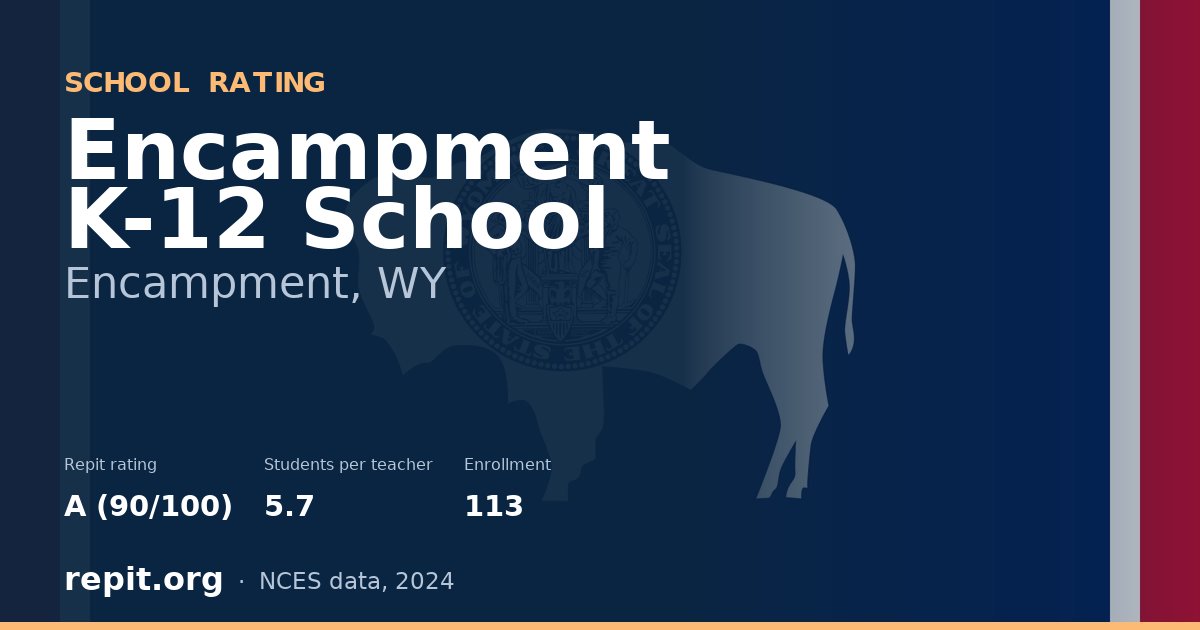 Encampment K-12 School, Encampment, WY — Repit school rating A (90/100)