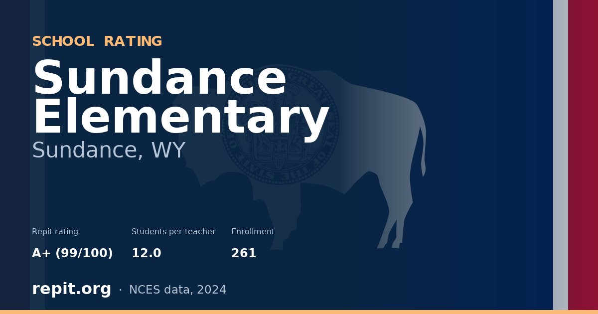 Sundance Elementary, Sundance, WY — Repit school rating A+ (99/100)