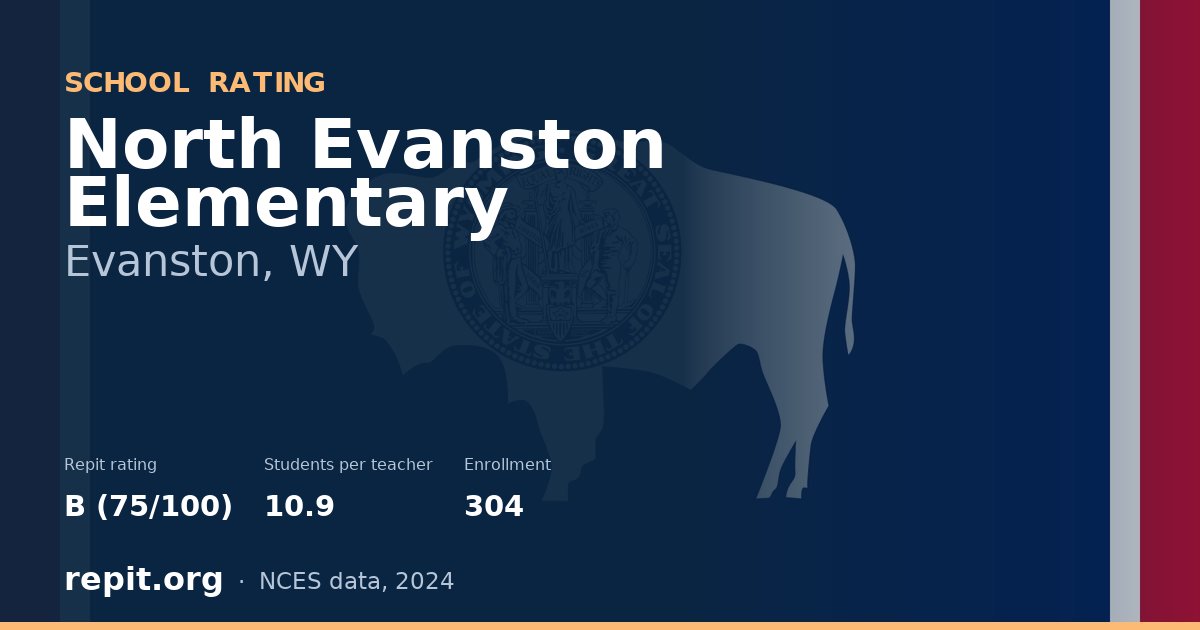 North Evanston Elementary, Evanston, WY — Repit school rating B (75/100)