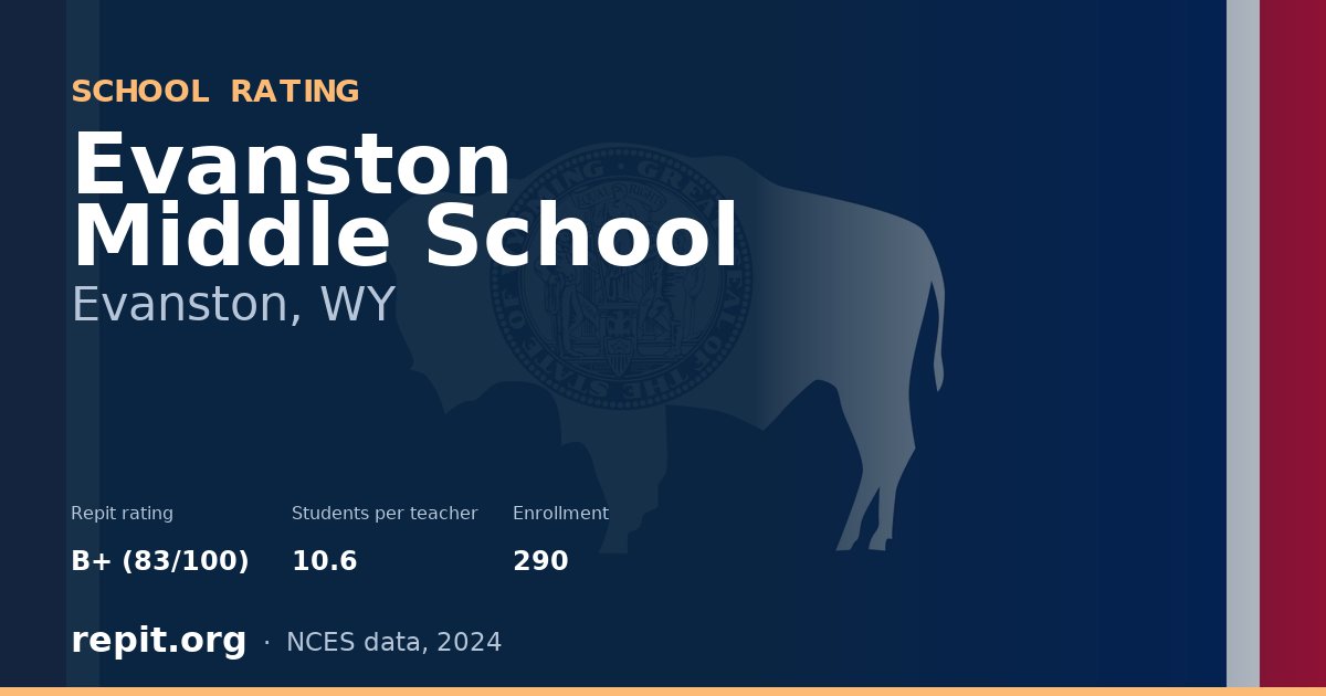 Evanston Middle School, Evanston, WY — Repit school rating B+ (83/100)