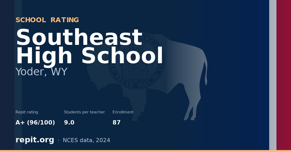 Southeast High School, Yoder, WY — Repit school rating A+ (96/100)