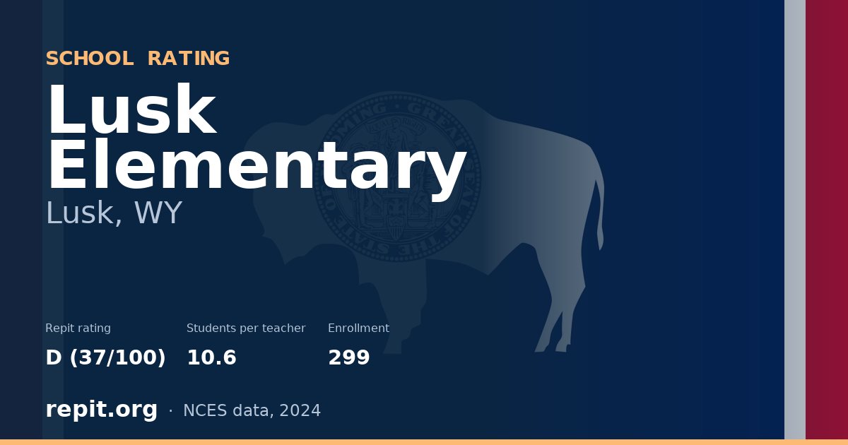 Lusk Elementary, Lusk, WY — Repit school rating D (37/100)