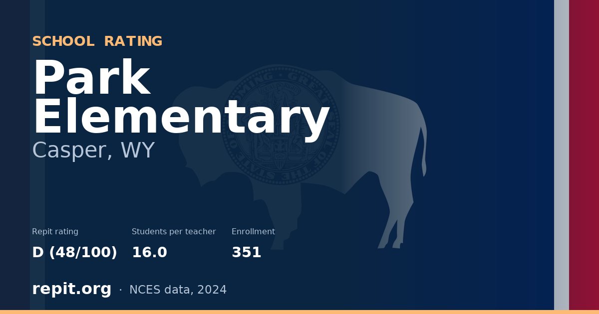 Park Elementary, Casper, WY — Repit school rating D (48/100)