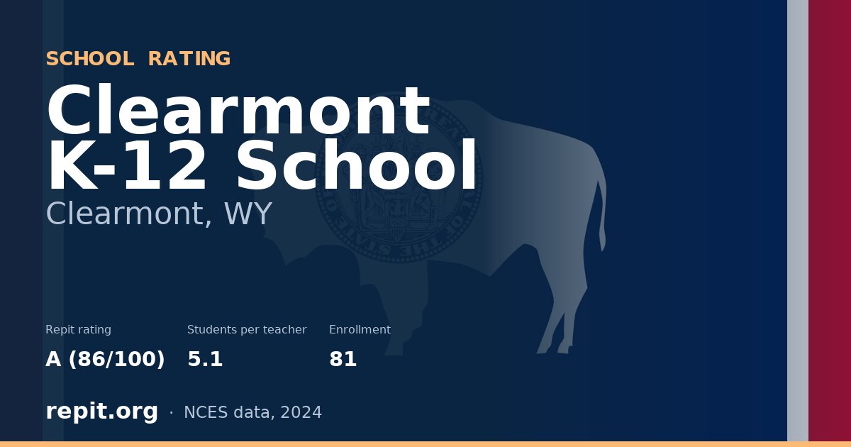 Clearmont K-12 School, Clearmont, WY — Repit school rating A (86/100)