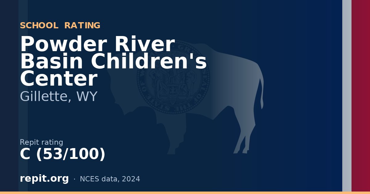 Powder River Basin Children's Center, Gillette, WY — Repit school rating C (53/100)