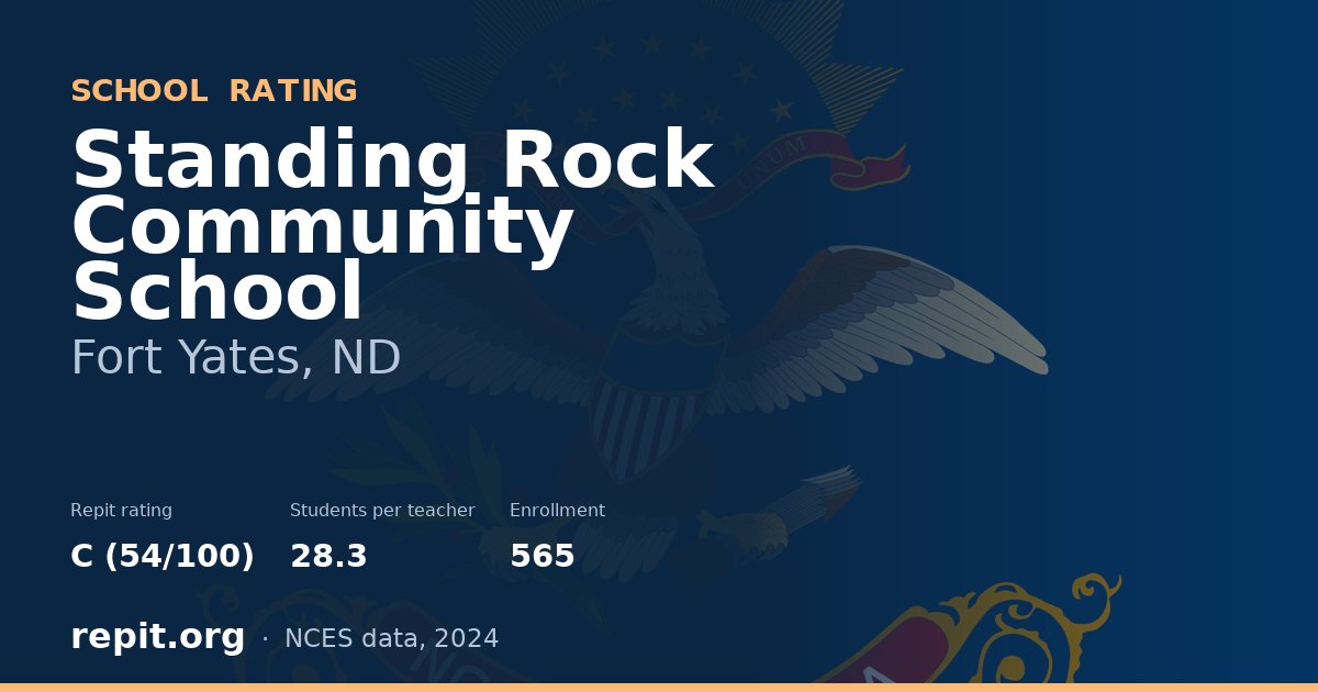 Standing Rock Community School, Fort Yates, ND — Repit school rating C (54/100)