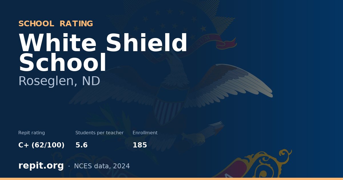 White Shield School, Roseglen, ND — Repit school rating C+ (62/100)