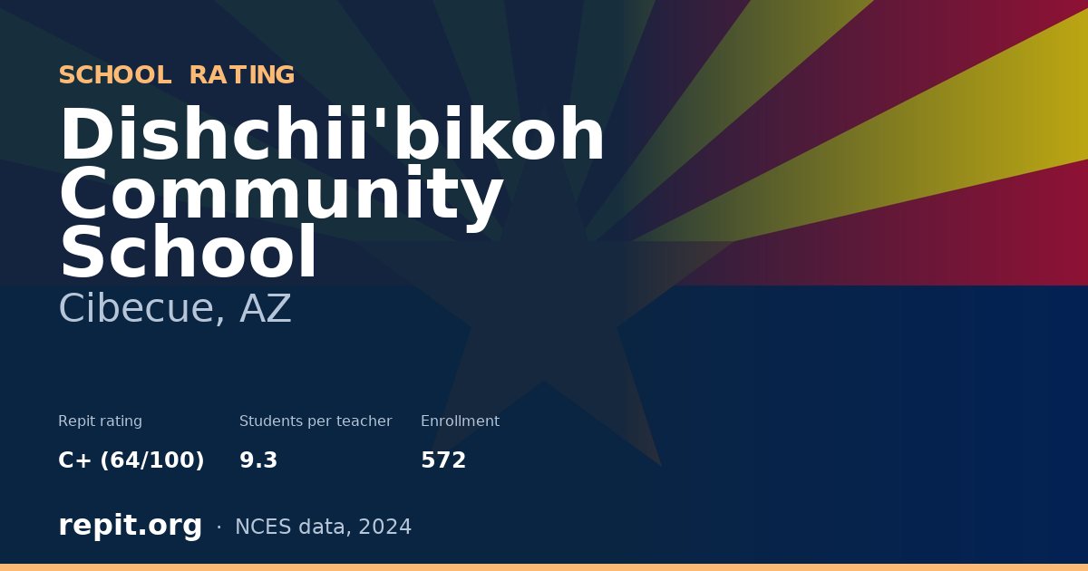 Dishchii'bikoh Community School, Cibecue, AZ — Repit school rating C+ (64/100)