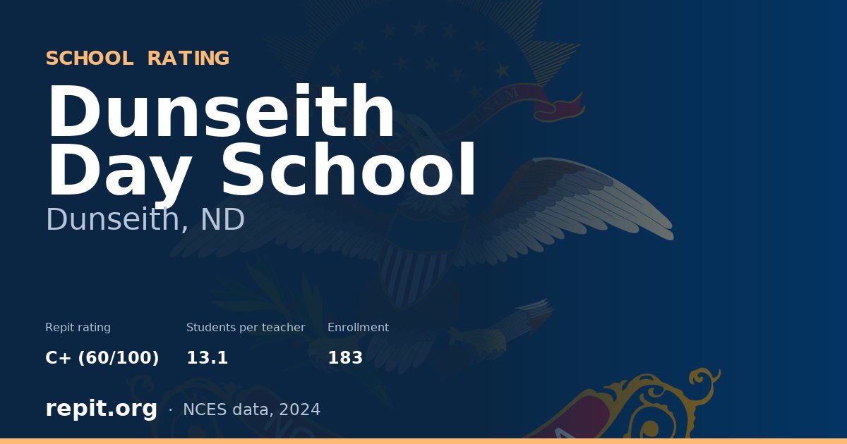 Dunseith Day School, Dunseith, ND — Repit school rating C+ (60/100)
